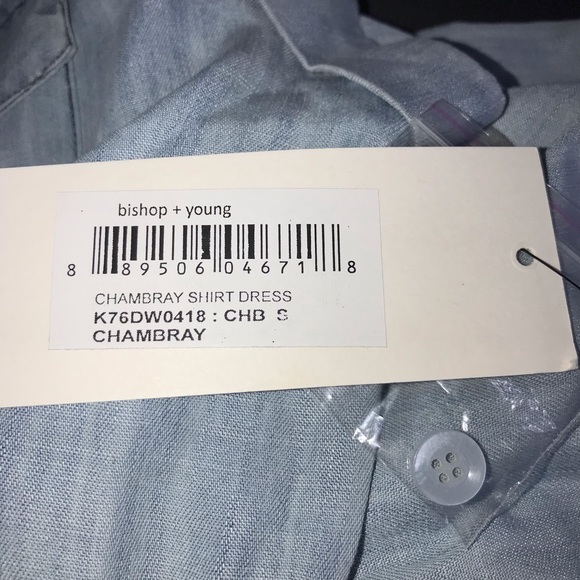 Bishop + Young Chambray Dress Sz S - Picture 4 of 6